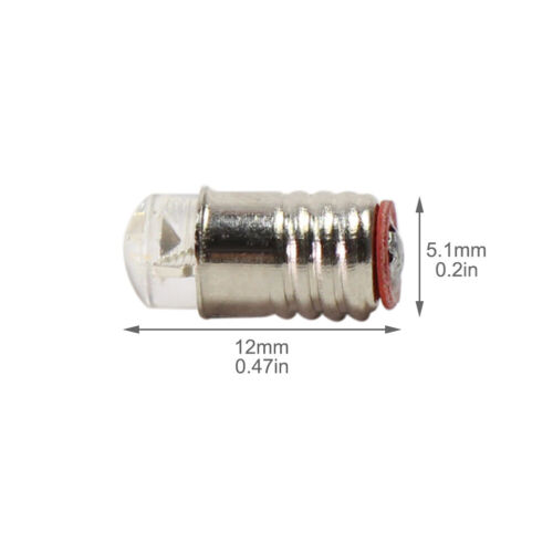 10 Unidades Bombilla y Soporte LED Blanco Cálido E5 E5.5 12V HO N Escala E501WMT - Imagen 3 de 6
