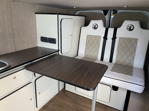 LWB Camper Interior Furniture Vw T4/5/6 custom Vivaro Vito Lightweight Ply - Picture 2 of 9