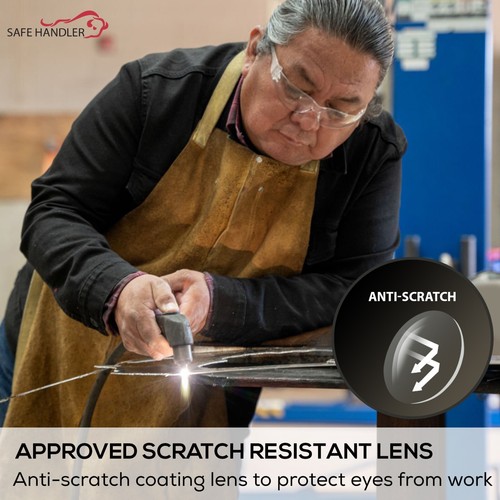 Hyline Clear Safety Glasses, ANSI Z87.1, Anti Fog & Anti Scratch, Pack of 12 - Picture 3 of 12
