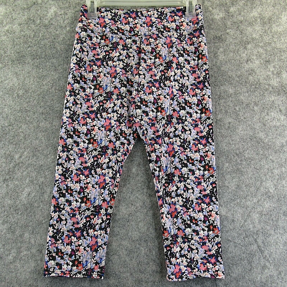 American Eagle Girls Leggings Large Multicolor Floral Cotton