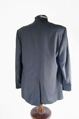 346 Brooks Brothers Stretch 41LG Black Pinstripe Blazer Suit Jacket Sport Coat  - Picture 3 of 9