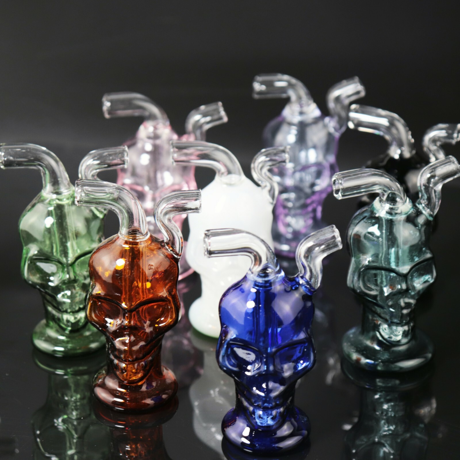 Hookah Water Pipe Skull Bong Shisha Smoking Tobacco Mini Glass Pipe + 2 Tube. Available Now for 9.65