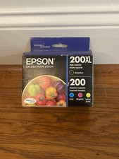 NEW Epson XL Black 200 CMY Combo 4 Pack Ink Cartridges OEM Genuine (EXP 08/2020)