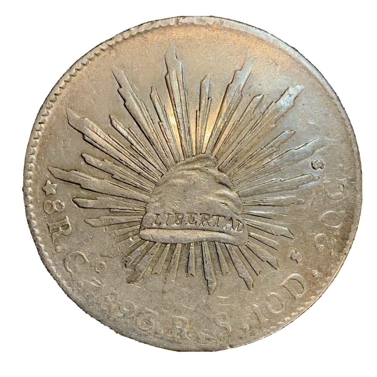 Mexico Silver 8 Reales Cap&Rays Avg Circ (ASW .7859 oz) -VARIOUS