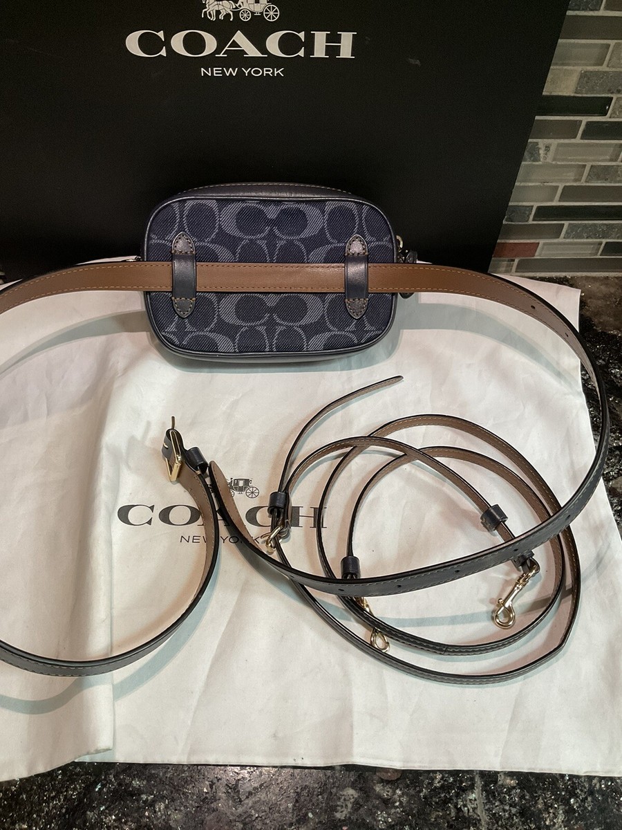 Coach Signature Denim Convertible Belt Bag 58550 | eBay Coach Signature Denim Convertible Belt Bag 58550 | eBay