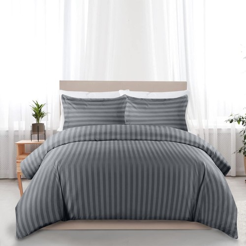 4Piece Duvet Quilt Cover Luxury Reversible Complete Bedding Set Double King Size - Picture 2 of 49