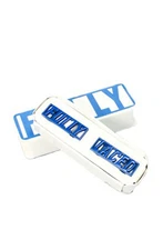 FULLY LACED LACE LOCKS - BLUE - NEW DUBRES FOR NIKE JORDAN DUNK SB SUPREME