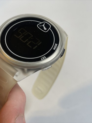 PUMA Faster Unisex LCD Clear Polyurethane Watch P5028 NEW Energizer battery wow - Picture 9 of 10