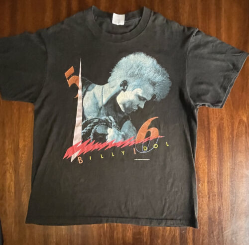 Vintage USA Made BILLY IDOL Single Stitch Size Large 42-44 Tee Shirt S-137