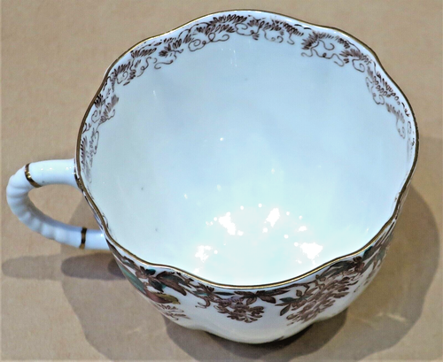 ROYAL CROWN DERBY OLDE AVESBURY FLUTED TRIO CUP SAUCER PLATE - Bild 5 von 5