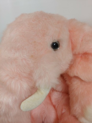 Vintage Pink Elephant Plush Stuffed Animal - Merry Thought Ironbridge Shrops ENG - Picture 7 of 11