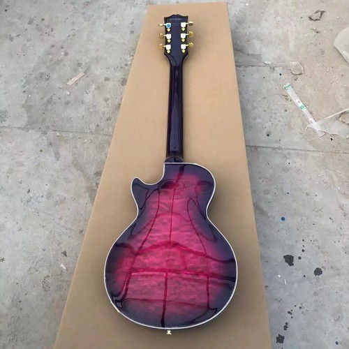 Factory Customized New 6-string Semi Hollow Guitar Polished Luster Purple - Picture 11 of 23