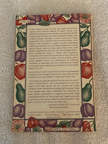 SWEET AND SUGARFREE by Karen E. Barkie - Paperback - Picture 2 of 4