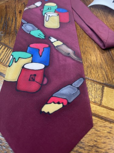 TRAJE DE DISEÑADOR ARTE PINTADO A MANO RIVELLINO CORBATA CALIDAD ENVÍO GRATUITO - Imagen 2 de 4