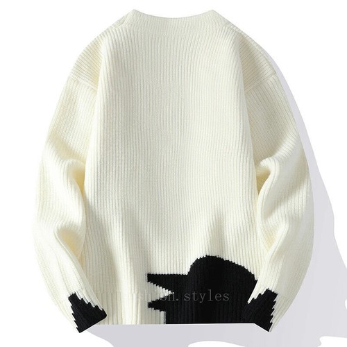 Otoño Invierno Suéter Para hombres Pullover Hombre Hip Hop Calle Suéteres Ropa de abrigo Prendas para el torso - Imagen 15 de 27