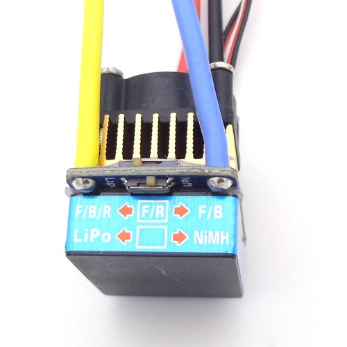 Brushed ESC 80A 2-4S 6V/3A BEC for 550 775 Motor RC Car Tank Boat Marine Crawler - Picture 10 of 14