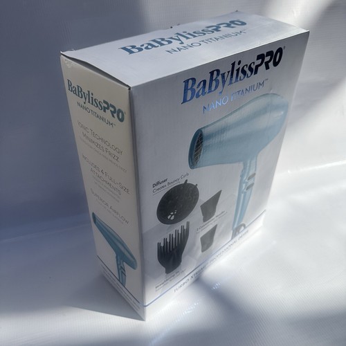Hair Dryer, Babyliss Pro Nano Titanium Pro, Turbo Xtreme, 4 Attachments. - Picture 3 of 10