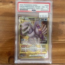 PSA 8 Origin Forme Palkia VStar Full Art Holo Astral Radiance 208/189 Rare 🔥
