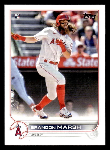 2022 Topps #243 Brandon Marsh Rookie Card Los Angeles Angels
