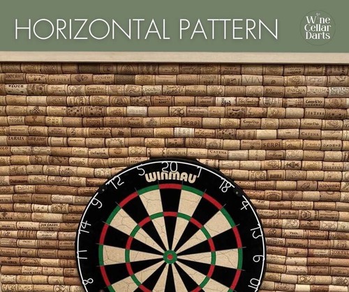 Bespoke Dartboard Backer Walnut Stained Cork DartBoard Surround 30" x 30” - Picture 9 of 11