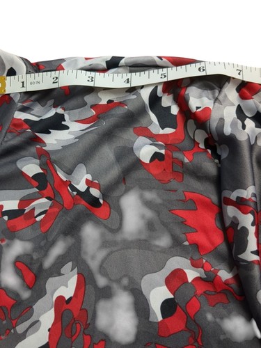 Camiseta camuflada para hombre Russell Dri-Power ajuste de entrenamiento atlético rojo y gris XL - Imagen 4 de 10