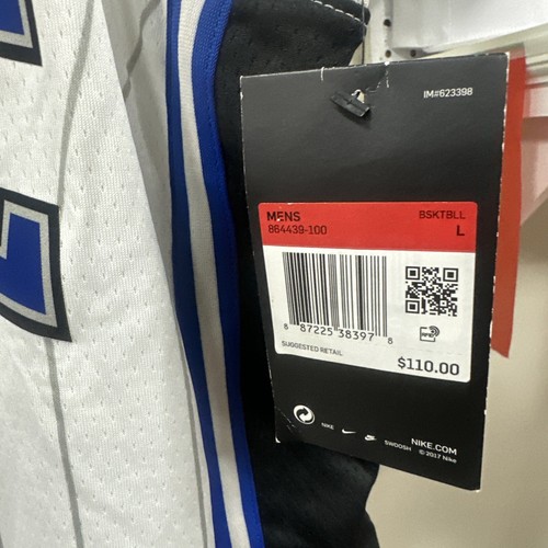 Orlando Magic Nike Jersey #00 Gordon Size 48-L White with Pan Strip Swingman - Picture 10 of 16