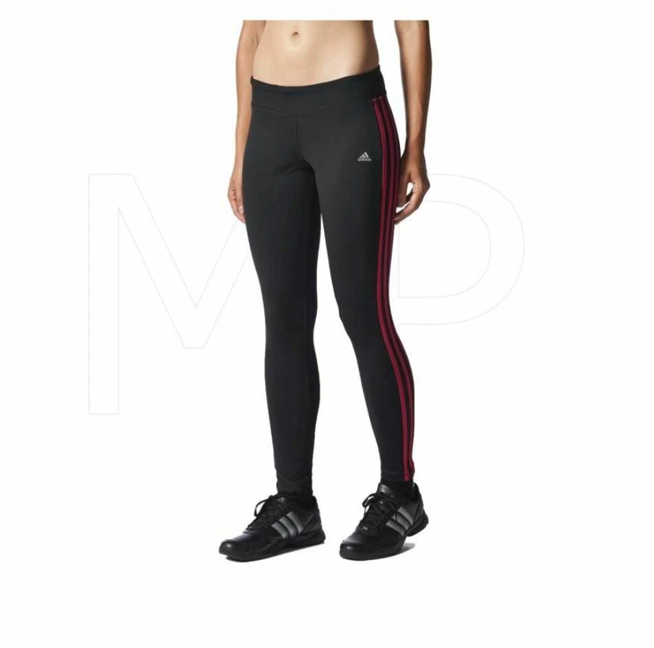 Adidas Women s Climalite 3 Stripes Essentials Tight Black Size S