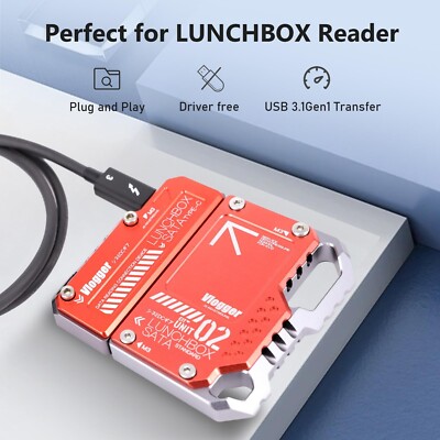 Lunchbox II SATA SSD Case, Compatibel with Atomos Ninja V, V+