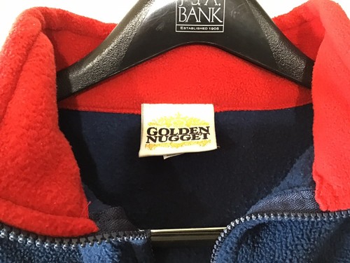 CHAQUETA DE LANA PEPITA DORADA DE COLECCIÓN TALLA XL Rara LAS VEGAS Hecha en EE. UU. - Imagen 2 de 6