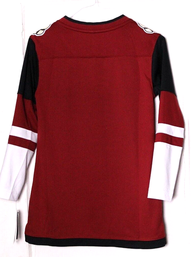 PHOENIX COYOTES NHL HOCKEY JERSEY by Fanatics ladies size XS maroon black white - Picture 3 of 8