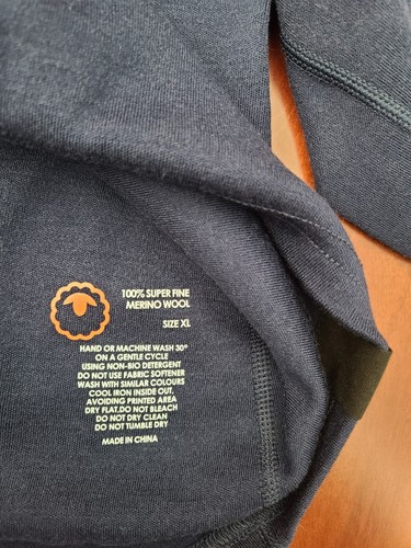 Isobaa Damen 320 halber Reißverschluss Merino Langarm $ 150 Neu mit Etikett - Bild 7 von 7