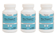 VITACOST Ultra Vitamin K Complex with K1  K2 - 90 Softgels Lots of 3