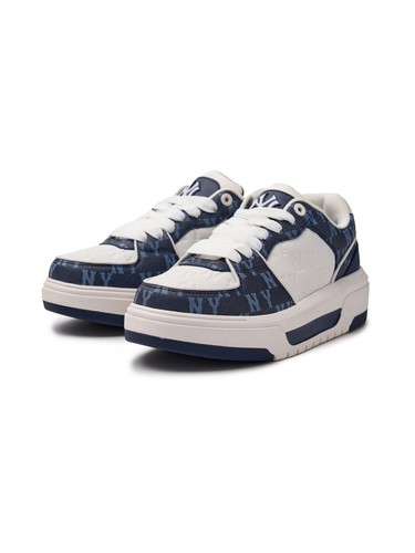 MLB Forro Grueso Clásico Monograma New York Yankees Tenis Zapatos Azul Marino EE. UU. 5-12 - Imagen 6 de 8