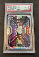 2020 Anthony Edwards Panini Prizm Silver Prizm Refractor RC Rookie # 258 PSA 10