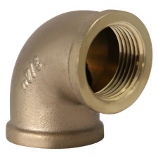2 Pcs XFITTING 3/4" FIP x 3/4" FIP Elbow, Female NPT Brass Elbow, 90 Degree