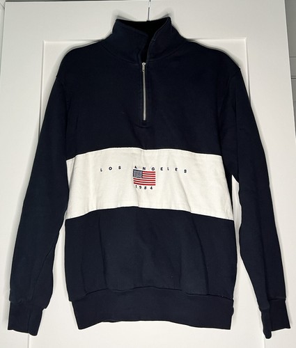 Maglione Brandy Melville 1/4 zip Los Angeles 1984 stile vintage usato in ottime condizioni taglia S/M