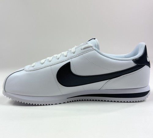 Nike Cortez (GS) Kids 7Y Leather White Black Athletic Shoes Sneakers DM0950-108 - Picture 3 of 9