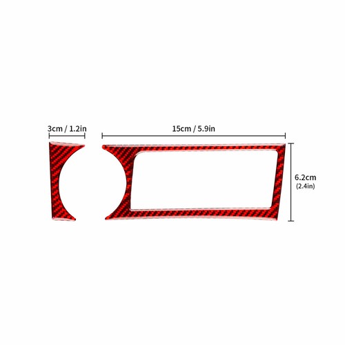 For Subaru BRZ GR86 2013-2020 Central Control Lgniter Sticker Red Carbon Fiber - Picture 2 of 6