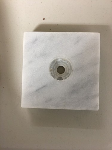 4 “Square White MARBLE Base for Small Bronze, Lamp or Art Sculpture NOS (ITALY) - Picture 4 of 8