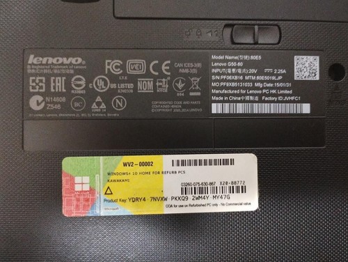 Lenovo G50-80 i3-5005U 2.00GHz RAM 8GB HDD 500GB 15.6 Inch - Picture 3 of 5