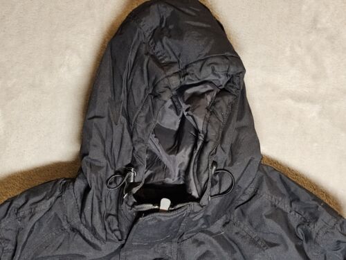Foot Locker Vintage Jacket Small Full Zip Down Insulated Black Pockets - Picture 2 of 11