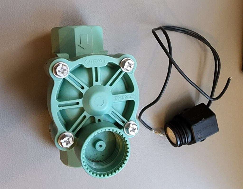 Underground Sprinkler Electric In-Line Straight Valve, 1-In