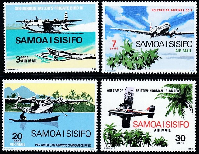 SAMOA 1970 PLANES & HYDROPLANES MNH TRANSPORT PALM TREES SAMOA 1970 PLANES & HYDROPLANES MNH TRANSPORT PALM TREES