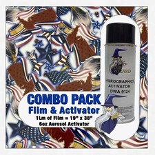 hydrographic film / activator All American Eagle Flags hydro dip dipping wizard