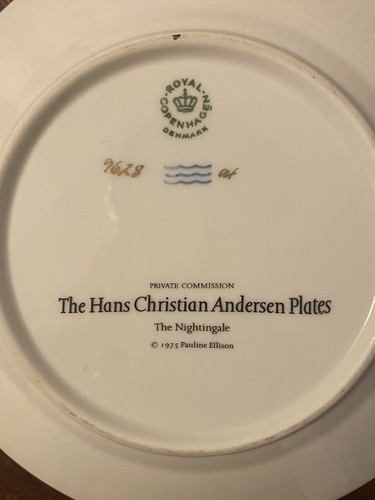 Royal Copenhagen Plate - Hans Christian Andersen - The Nightingale - Snow Queen - Picture 5 of 7