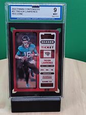 2022 Contenders Trevor Lawrence #51 FOTL Red Zone Prizm Season Ticket ISA 9 🔥🏈