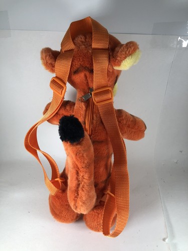 Disney Animations Plush Backpack Tigger Winnie The Pooh 15” Orange 3” Pocket  - Picture 8 of 11