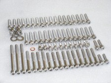 Kawasaki KLR250 1985-2005 Engine covers, cylinder Stainless Allen Bolt Kit 73pc