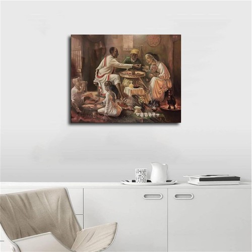 Family Dinner Poster Canvas Print Wall Art Modern Picture Home Bedroom Aesthetic - Picture 3 of 6