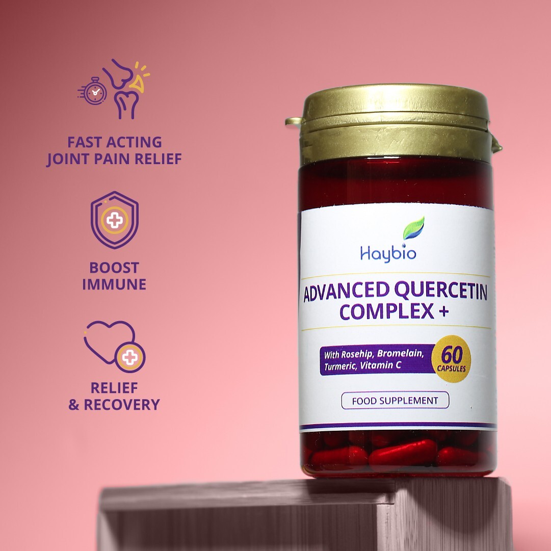 Organic Quercetin Complex Bromelain Joint Muscle Pain Relief Extra